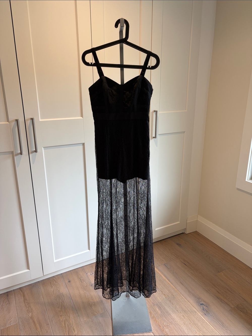 Marciano Black Lace Evening Dress - Picture 4 of 12